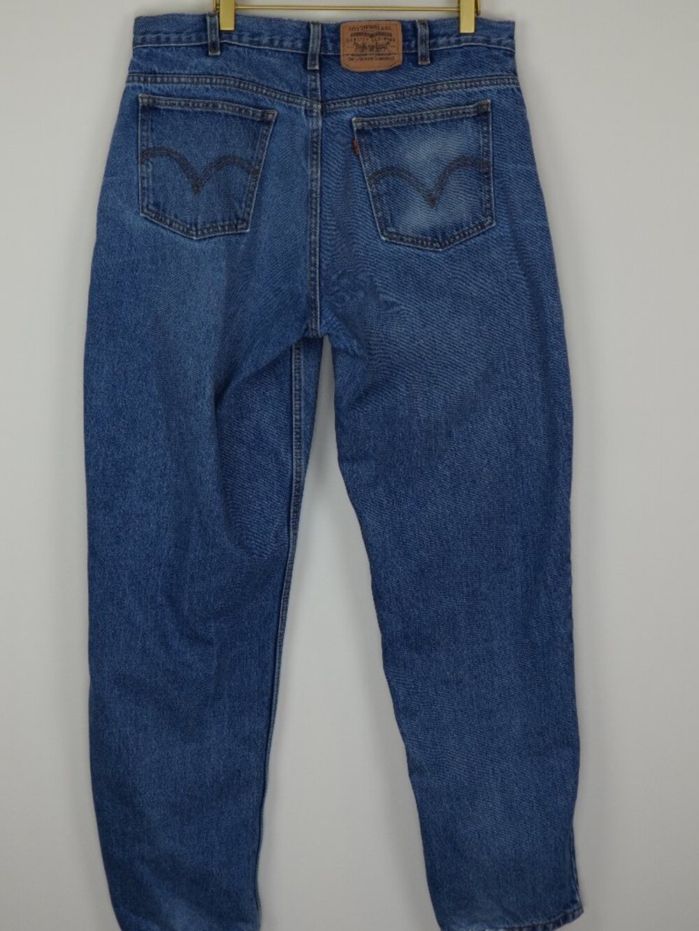 Vintage Levi's Orange Tab Raw Hem Straight Leg Jeans Size 36x32‎
